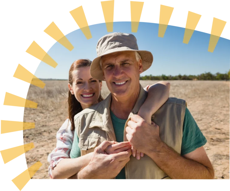 Couple representing members with access to affordable health care